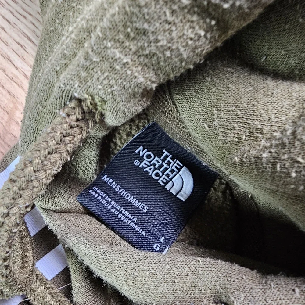 The North‎ Face Hoodie Mens Large Green Camo Sweatshirt Gorpcore Outdoor Hike